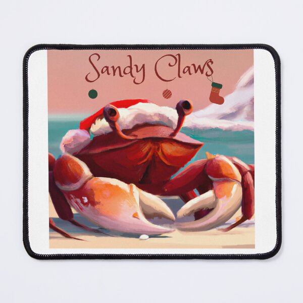 Item preview, Christmas Crab Sandy Claws designed and sold by dankbaer.