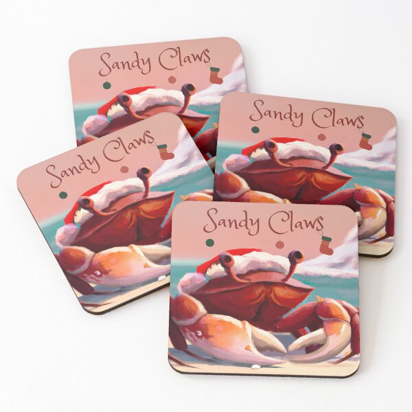 Item preview, Christmas Crab Sandy Claws designed and sold by dankbaer.