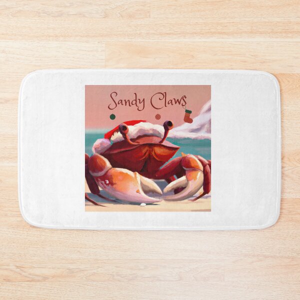 Item preview, Christmas Crab Sandy Claws designed and sold by dankbaer.