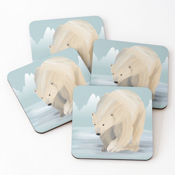 Item preview, Save the Polar Bears - abstract watercolor illustration - Caroline Laursen Original designed and sold by Caroline Laursen.