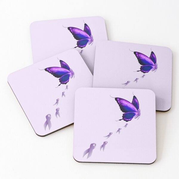 Item preview, Purple Ribbon Support & Awareness Butterfly Inspirational designed and sold by tamdevo1.