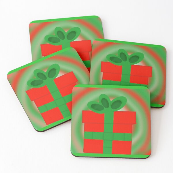Item preview, Gift with Red Green Swirl Background - Christmas designed and sold by jolabrese.