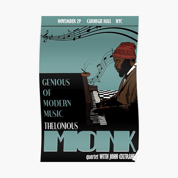 Thelonious Monk Ursprüngliche Jazz-Kunst Poster