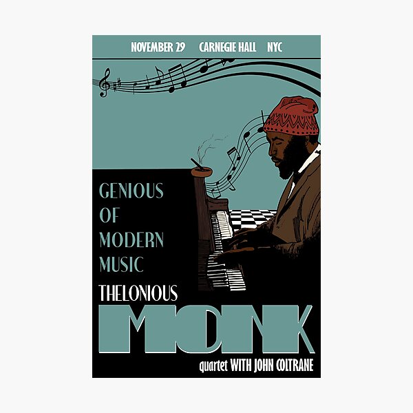 Item preview, Thelonious Monk Original Jazz Art designed and sold by seiglan.
