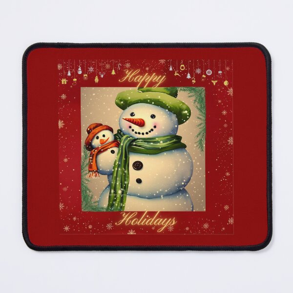 Item preview, Happy Holidays from Snowman and Snowbaby designed and sold by DreamyEscapism.