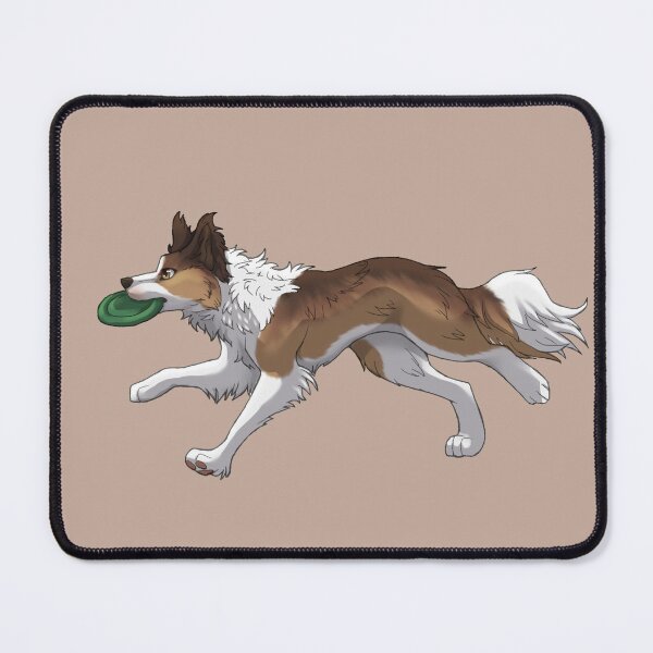 Item preview, Running Sable Border Collie with Frisbee designed and sold by Bamsdrawz.