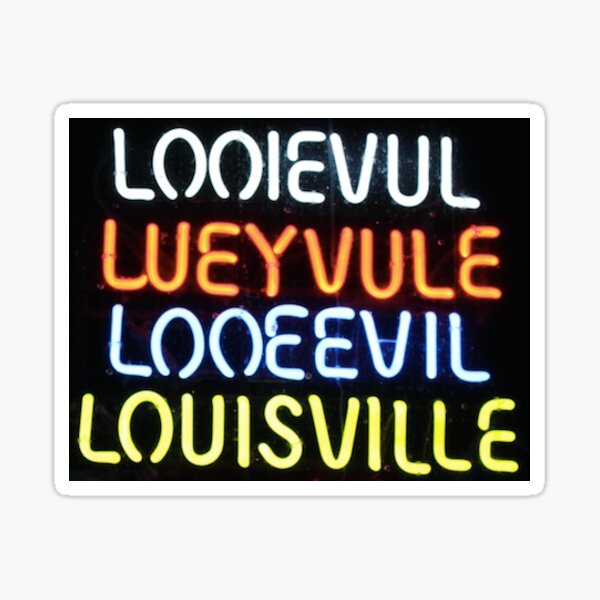 Louisville, Kentucky 3.25 x 1 in - Everyday Sticker