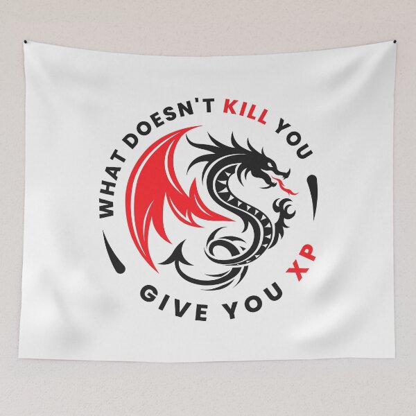 Item preview, What Doesnt Kill You Give You Xp designed and sold by hossamsoud.