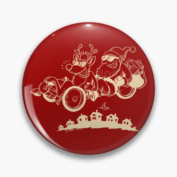 Item preview, Nina Paley's Christmas Tandem (dark fabrics) designed and sold by Flaming-Eyeball.