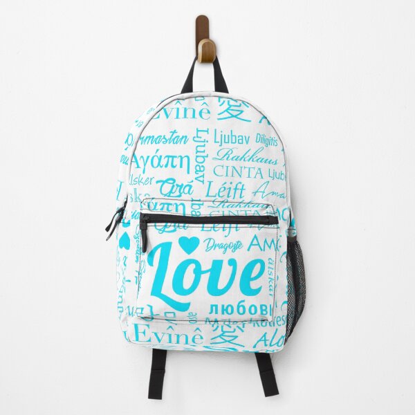 Item preview, Word love in several languages and in blue color designed and sold by TUNARTE.
