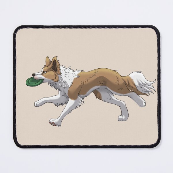 Item preview, Running Golden Border Collie with Frisbee  designed and sold by Bamsdrawz.
