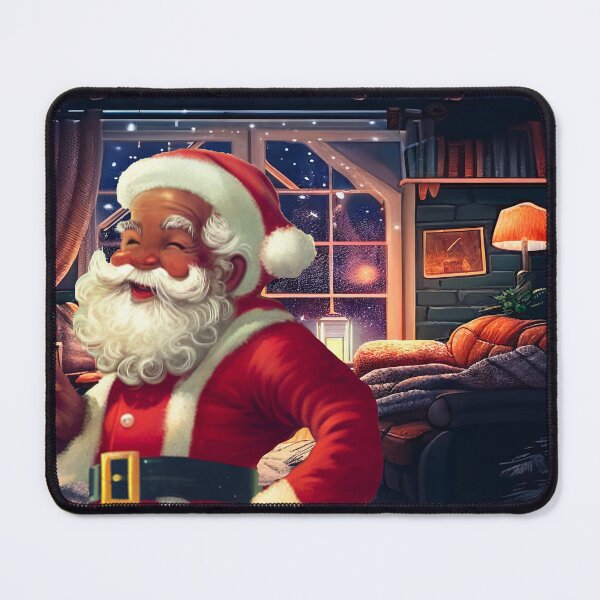 Item preview, Merry Christmas Black Santa Claus designed and sold by joanaoberg.