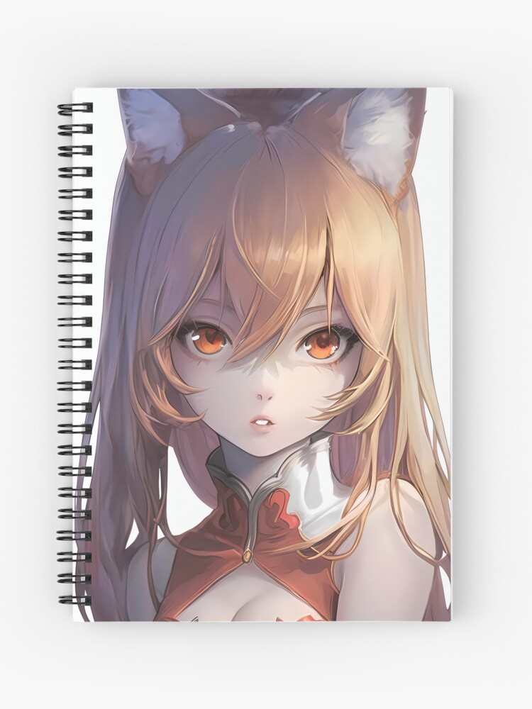 Red Anime Notebook Journal Anime Book Anime Journals Anime Notebooks, Just  a Girl Anime Gift, Spiral Notebook Ruled Line 