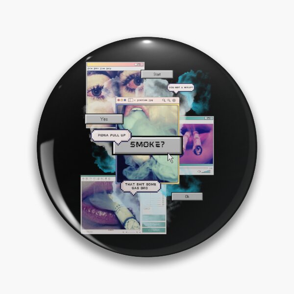 Item preview, Smoke? Vaporwave  internet bubble y2k vibe designed and sold by VantaTheArtist.