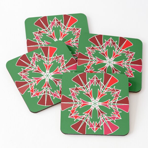 Item preview, Festive snowflake unique design G11 designed and sold by fishpressink.