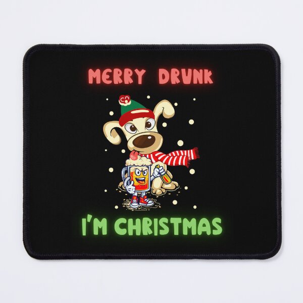 Item preview,  Merry Drunk I'm Christmas -  Funny Christmas Drinking - Cute Dog designed and sold by Georgy09.