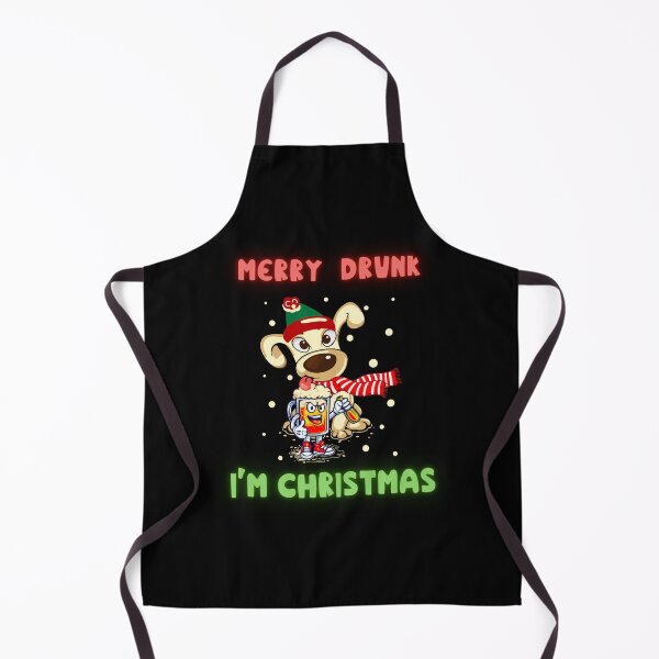 Item preview, Merry Drunk I'm Christmas - Funny Christmas Drinking - Cute Dog designed and sold by Georgy09.