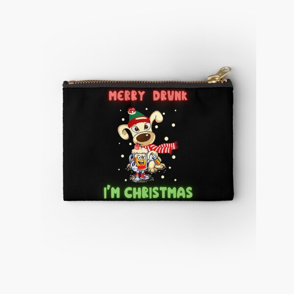 Item preview,  Merry Drunk I'm Christmas -  Funny Christmas Drinking - Cute Dog designed and sold by Georgy09.