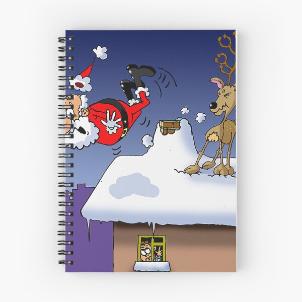 Item preview, Santa falling off roof designed and sold by dizzycatbiz.
