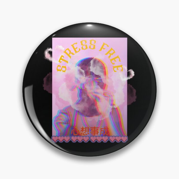 Item preview, Stress free stoner y2k vibe well wishes to you Chinese typography designed and sold by VantaTheArtist.