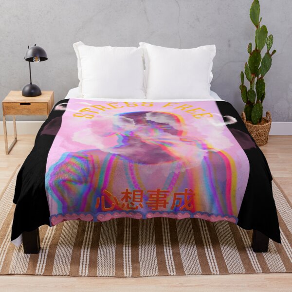 Item preview, Stress free stoner y2k vibe well wishes to you Chinese typography designed and sold by VantaTheArtist.