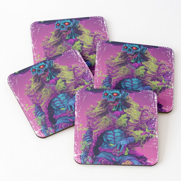 Item preview, Psychedelic Trippy Vivid Pirate Zombie designed and sold by funtfarms.