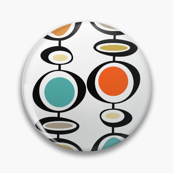 Item preview, Colorful Mid Century Modern Abstract Circles designed and sold by Orchard Berry.