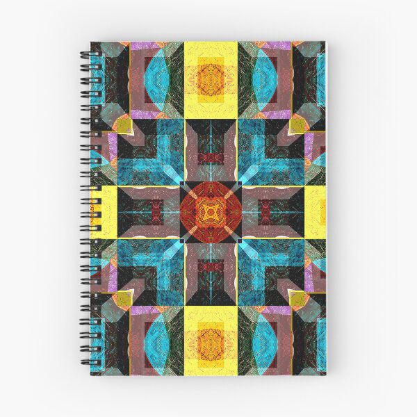 Item preview, POWERFUL LUMINOUS RADIAL COSMIC LABYRINTH PATCHWORK -  SPIRITUAL AWAKENING CUBIC GEOMETRIC ART PATTERN IN DEEP* designed and sold by Ralek.