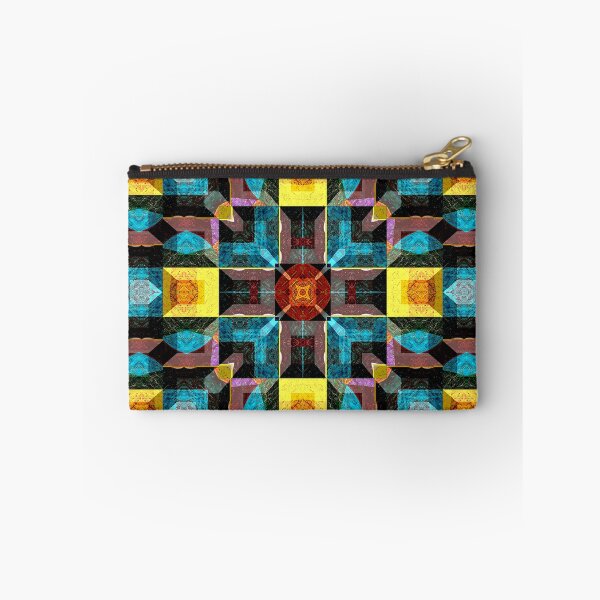 Item preview, POWERFUL LUMINOUS RADIAL COSMIC LABYRINTH PATCHWORK -  SPIRITUAL AWAKENING CUBIC GEOMETRIC ART PATTERN IN DEEP* designed and sold by Ralek.