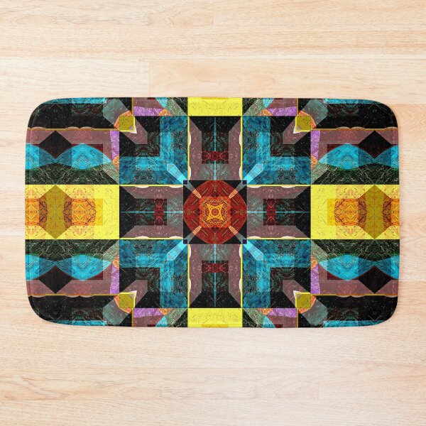Item preview, POWERFUL LUMINOUS RADIAL COSMIC LABYRINTH PATCHWORK -  SPIRITUAL AWAKENING CUBIC GEOMETRIC ART PATTERN IN DEEP* designed and sold by Ralek.
