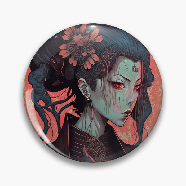 Artikelvorschau, Japanische Cyberpunk-Samurai-Frau entworfen und verkauft von loraleiffxi.
