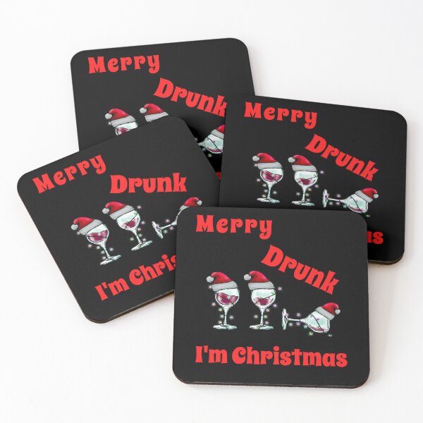 Item preview, Merry Drunk I'm Christmas -  Funny Christmas Drinking - Wineglasses designed and sold by Georgy09.