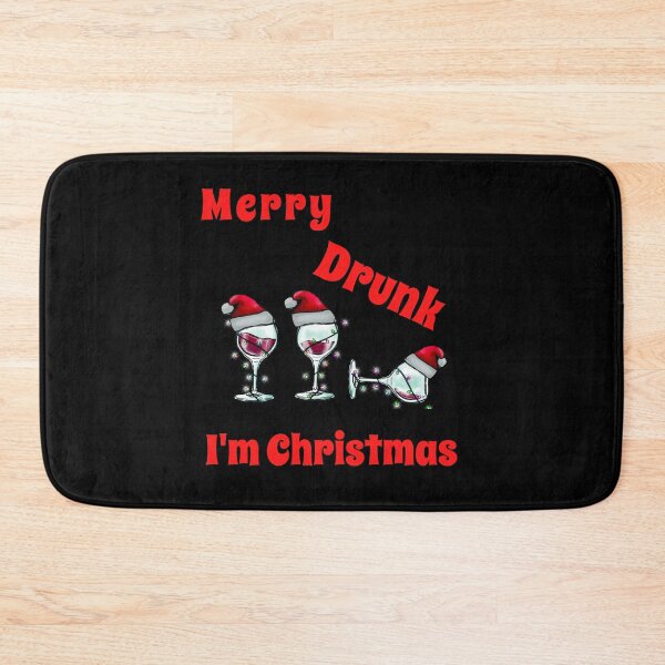 Item preview, Merry Drunk I'm Christmas -  Funny Christmas Drinking - Wineglasses designed and sold by Georgy09.