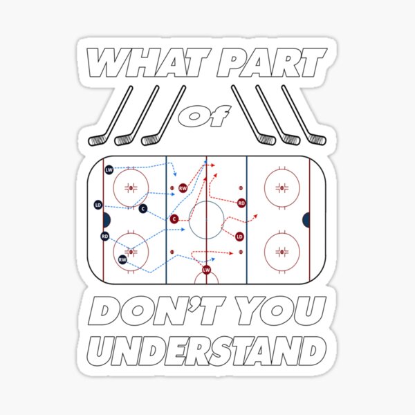 hockey-rules-are-simple-sticker-for-sale-by-thegamedayedit-redbubble