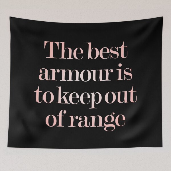 Item preview, The best armour is to keep of range v.3 designed and sold by x1brett.