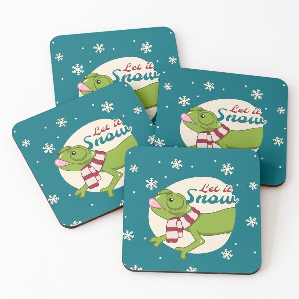 Item preview, Veiled Chameleon, Christmas Edition! let it snow designed and sold by anacecilia.