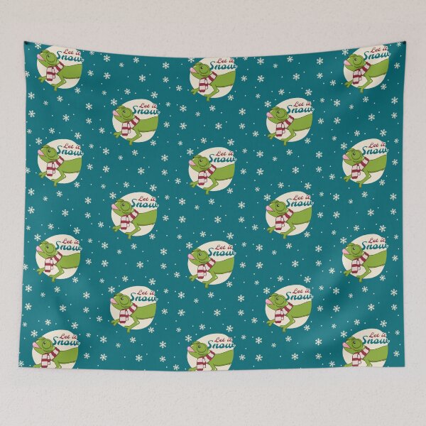 Item preview, Veiled Chameleon, Christmas Edition! let it snow designed and sold by anacecilia.