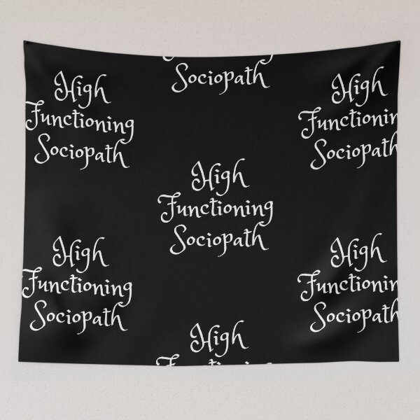 Item preview, High Functioning Sociopath Sherlock tv quote designed and sold by Texterous.