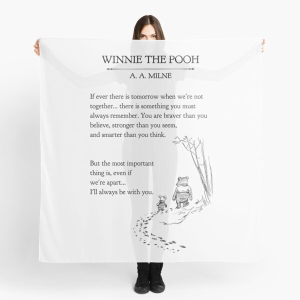 Item preview, Winnie the Pooh book page - A A Milne  if ever a tomorrow…braver than you believe  designed and sold by Inktown.