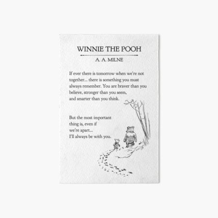 Aperçu de l'œuvre Page du livre de Winnie l'ourson - A A Milne si jamais un lendemain… plus courageux que vous ne le croyez créée et vendue par Inktown.