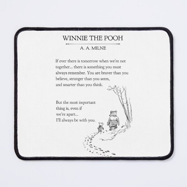 Item preview, Winnie the Pooh book page - A A Milne  if ever a tomorrow…braver than you believe  designed and sold by Inktown.