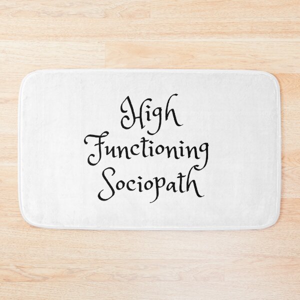 Item preview, High Functioning Sociopath Sherlock tv quote designed and sold by Texterous.