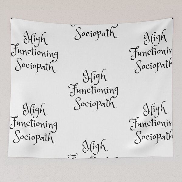 Item preview, High Functioning Sociopath Sherlock tv quote designed and sold by Texterous.