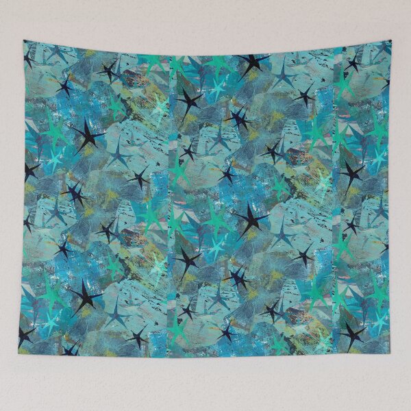 Item preview, Magical Starry Winter Night Abstract Pattern  designed and sold by ginaisarty.