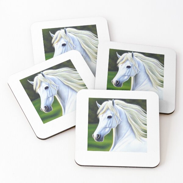 Item preview, Enlightenment - white horses designed and sold by Perfect For You.