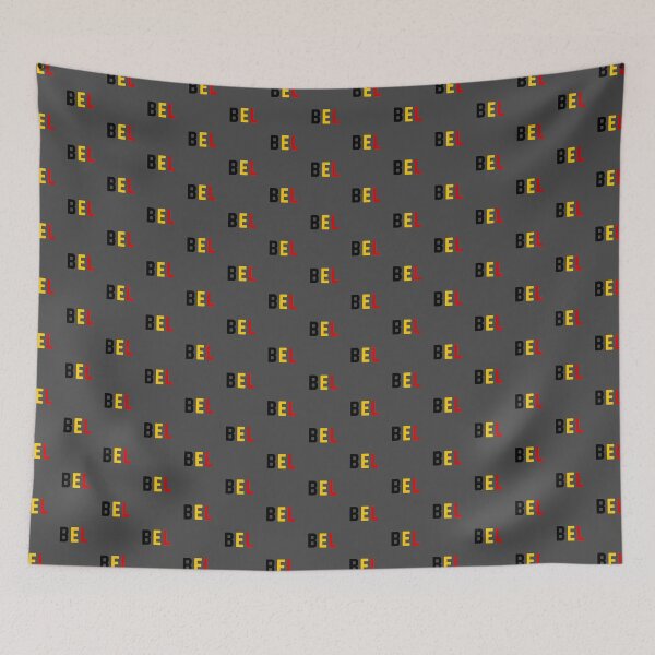Item preview, BEL (Belgium) Black / Red / Yellow / Charcoal (Gray) Background designed and sold by PEK1787.