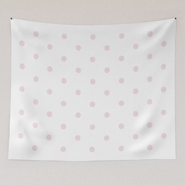 Item preview, Small PALE PINK and WHITE POLKA DOTS designed and sold by RachelMacht.