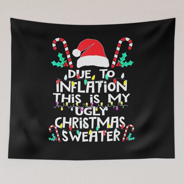 Item preview, Funny Due to Inflation Ugly Christmas Sweaters For Men Women designed and sold by Pexilus.