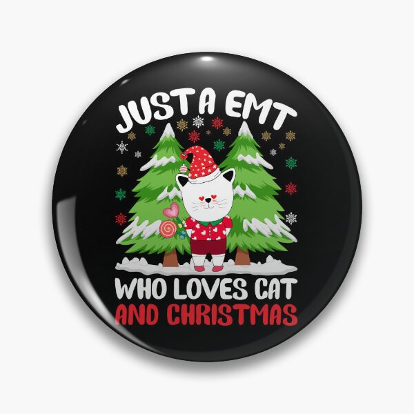 Artikelvorschau, weihnachtskatze nah oben, nur ein emt, der katze und weihnachten liebt, santa meaw lustiges zitat-t-shirt entworfen und verkauft von VAN FASHION ⭐⭐⭐⭐⭐ (4,36K).