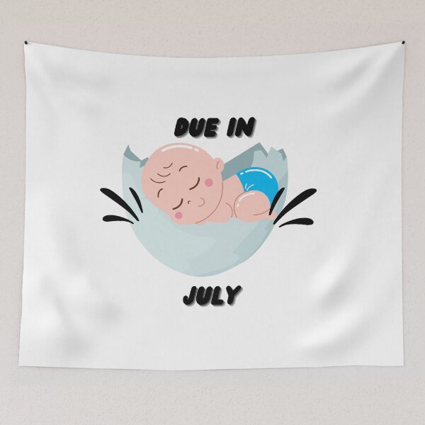 Item preview, Due in July Baby Gift designed and sold by mebcreations.